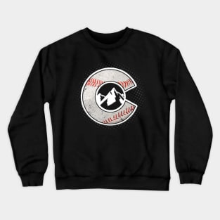 Distressed Colorado Baseball Colorado Crewneck Sweatshirt